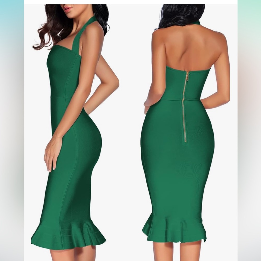 Bodycon Ruffle Dress - Picture 2 of 4